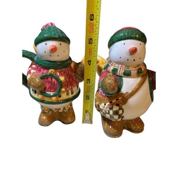 Debbie Mumm Sakura Snow Angel Village Sugar & Creamer 2000-2001 Christmas - Picture 11 of 13